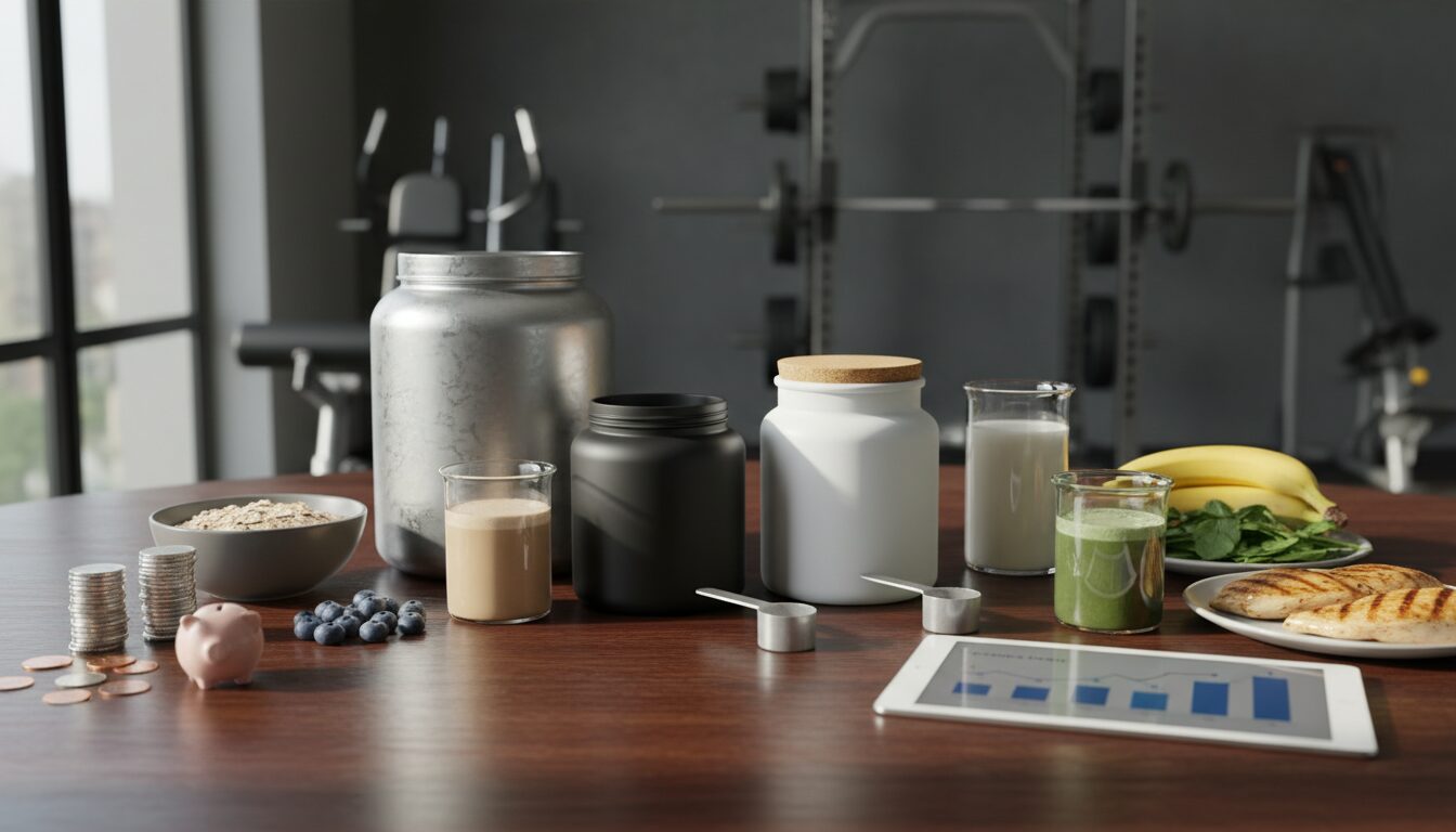 Editorial photograph for article about: Best Protein Supplements to Gain Muscle: Complete Guide for 2026