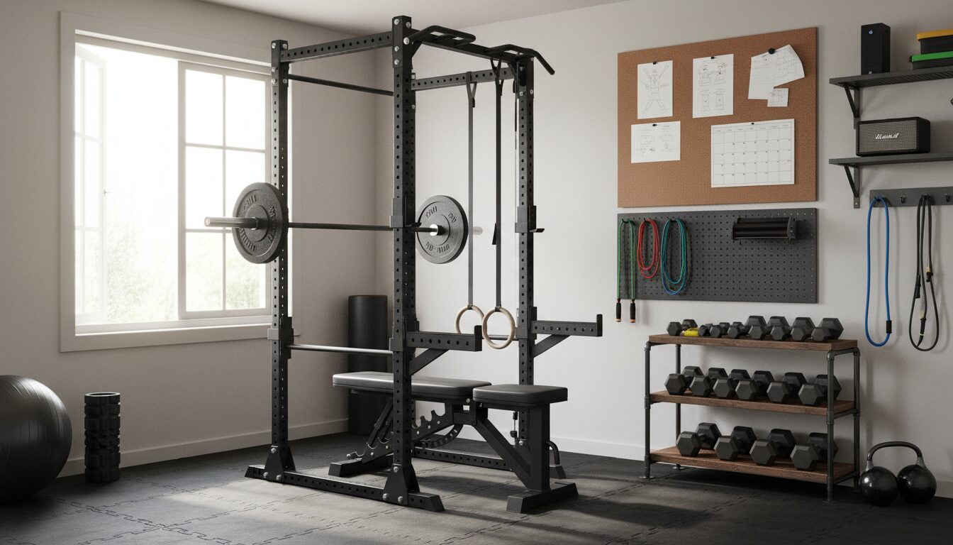 Editorial photograph for article about: How to Build a Complete Budget Home Gym That Actually Works